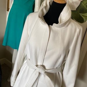 Wow white in a bright jacket!